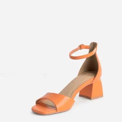 Eram Sandales^Sandale à talon flare ORANGE