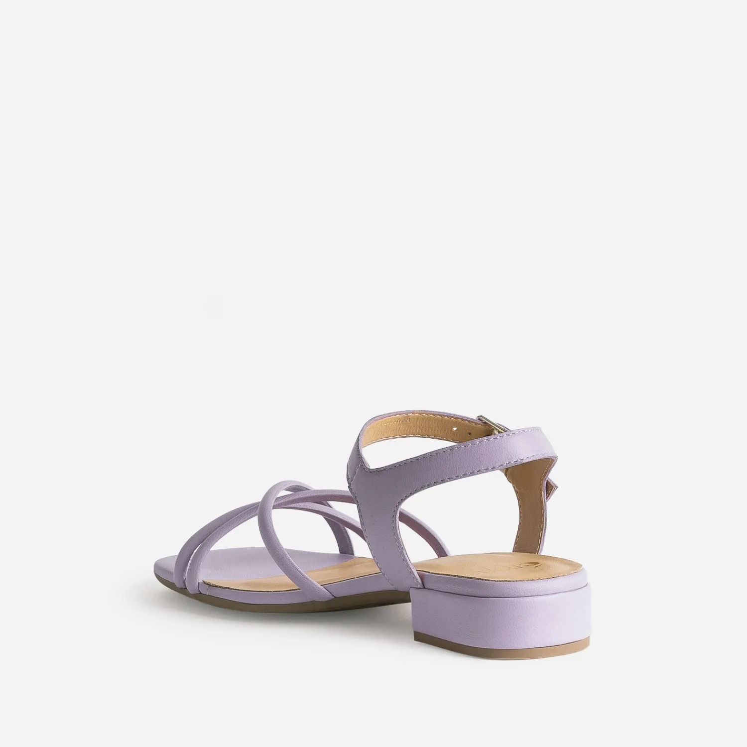 Eram Sandales^Sandale plate lilas en cuir VIOLET