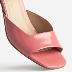 Eram Sandales^Sandale cuir verni décolleté carré ROSE