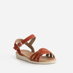 Eram Sandales^Sandale en cuir ROUGE
