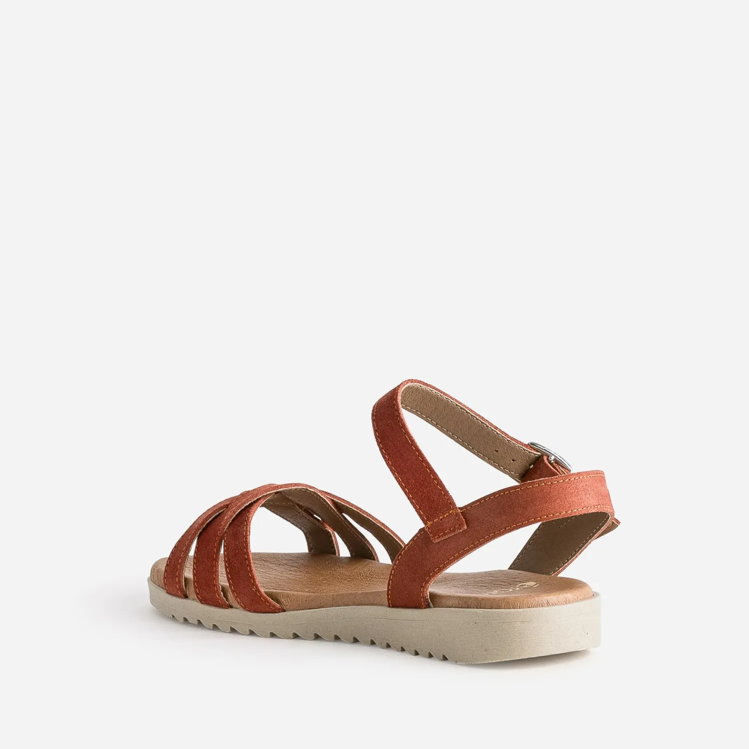 Eram Sandales^Sandale en cuir ROUGE