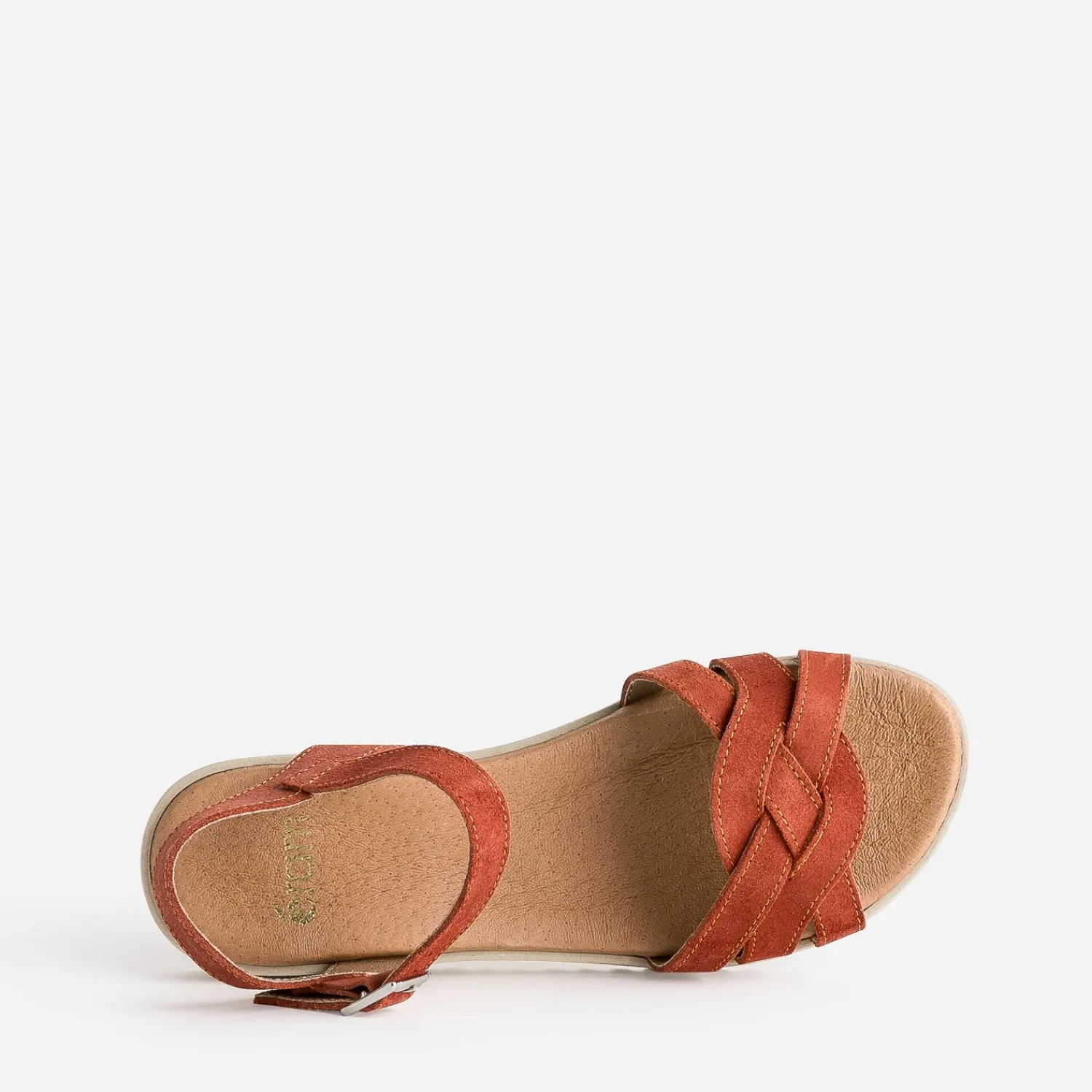Eram Sandales^Sandale en cuir ROUGE