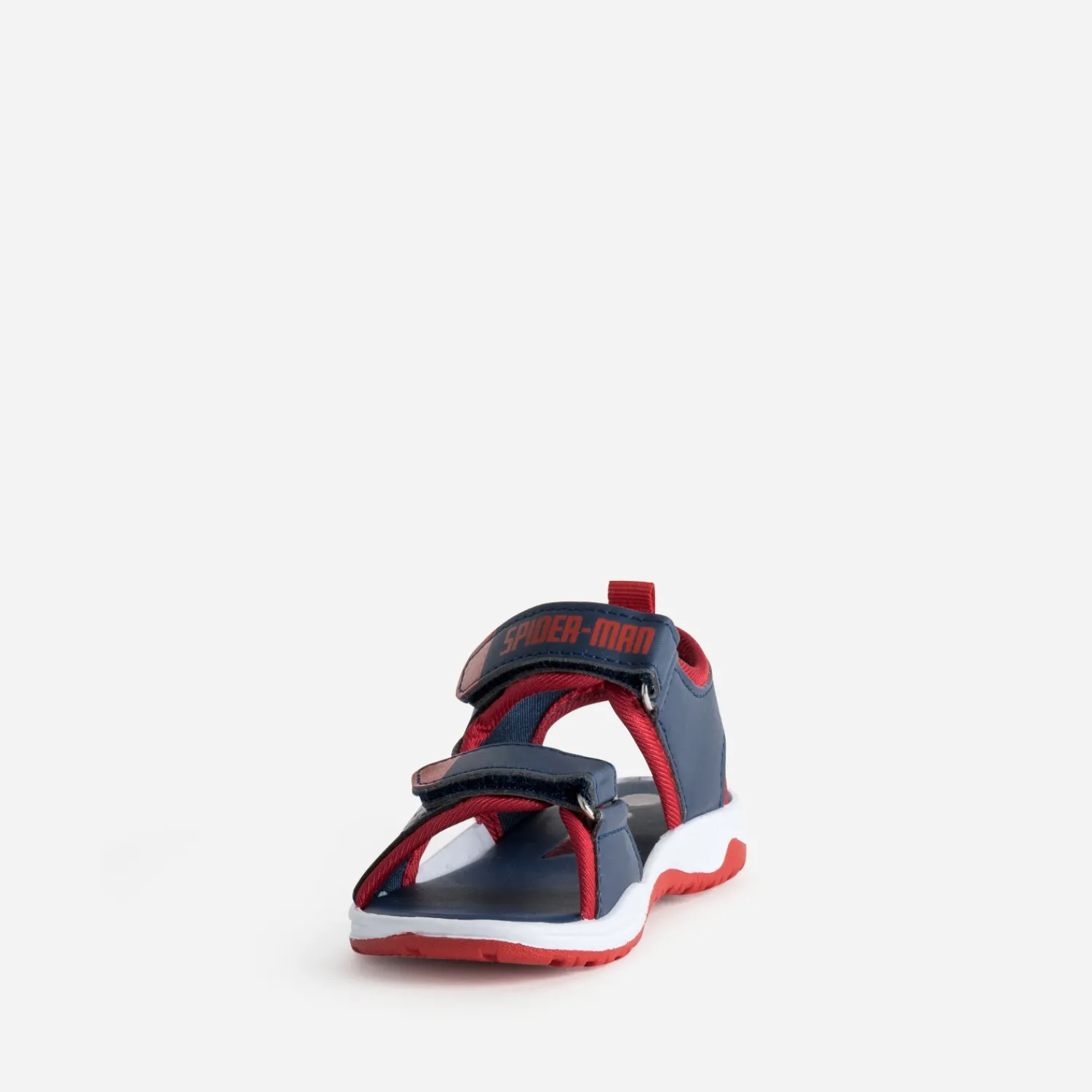703 Sandales^Sandale SPIDER-MAN marine et rouge à scratchs BLEU