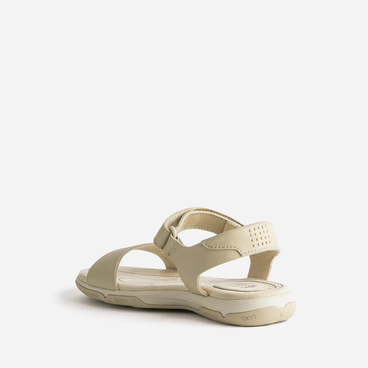 Tbs Sandales^Sandale en cuir à scratch BEIGE