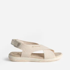 Tbs Sandales^Sandale écrue en mesh pailleté BEIGE