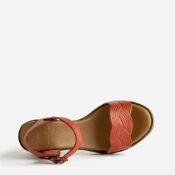 Eram Sandales^Sandale terracotta en cuir ORANGE