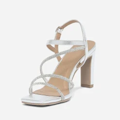 Eram Sandales^Sandale TEXTO ée à brides strassées ARGENT