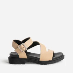 Texto Sandales^Sandale beige brides fantaisie NOIR