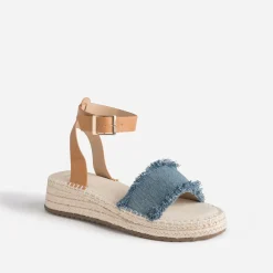 Texto Sandales^Sandale en jean BLEU