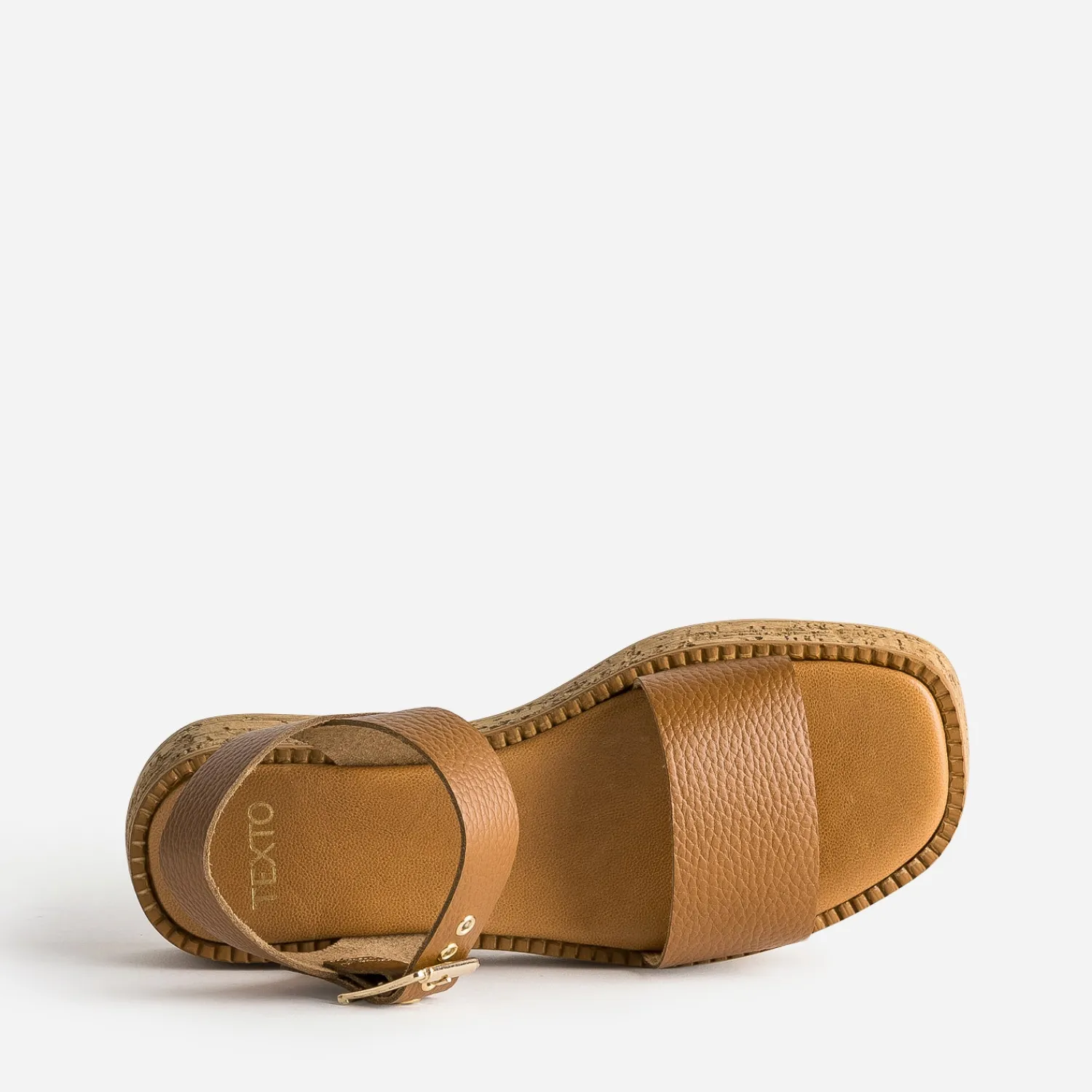 Texto Sandales^Sandale marron CAMEL