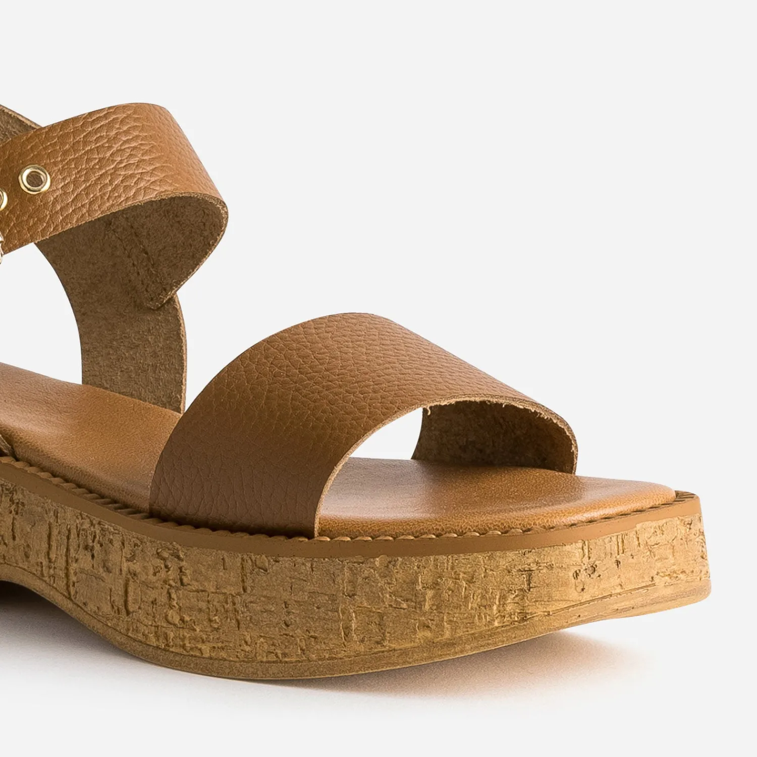Texto Sandales^Sandale marron CAMEL