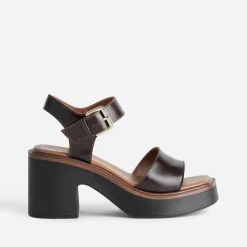 Texto Sandales^Sandale cuir MARRON
