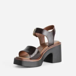 Texto Sandales^Sandale cuir MARRON