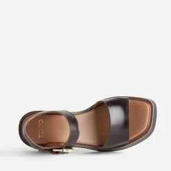 Texto Sandales^Sandale cuir MARRON