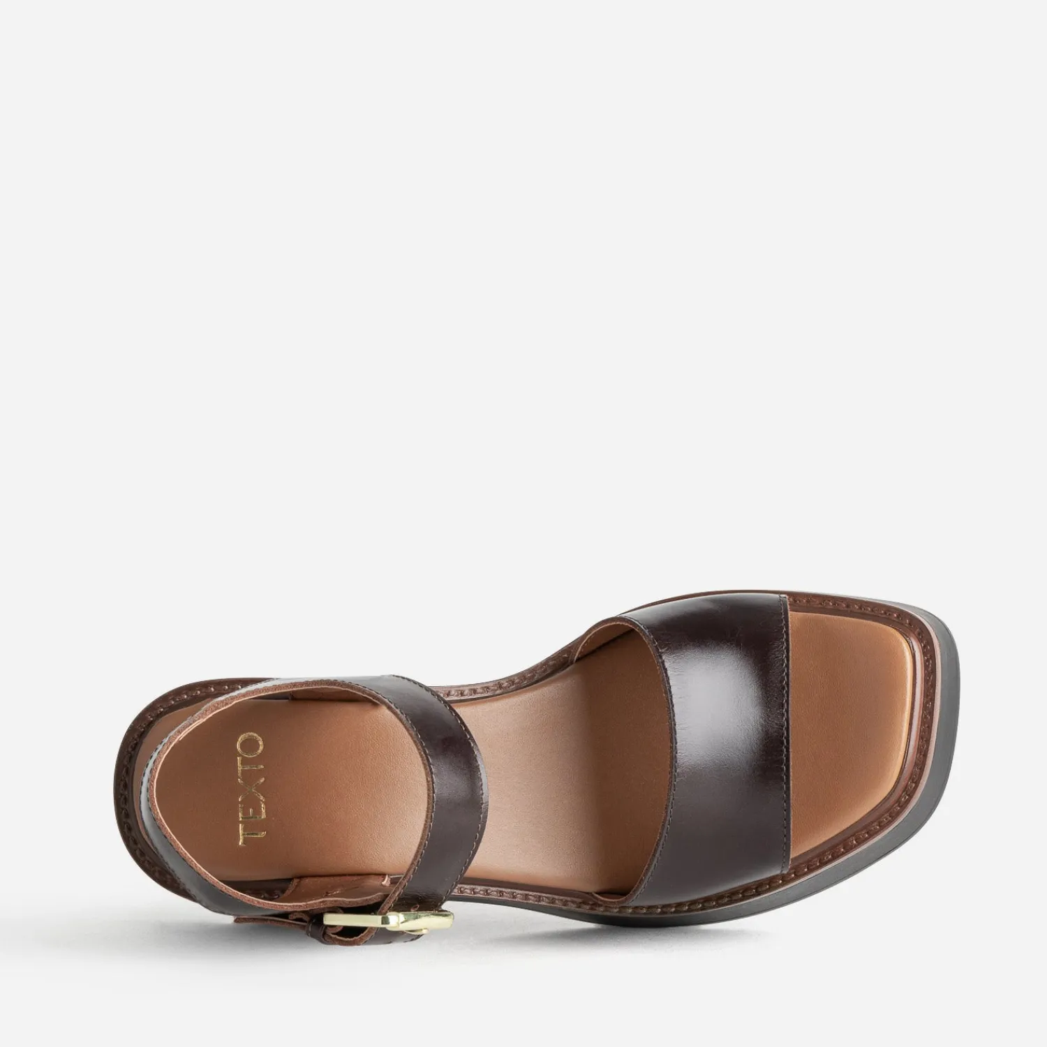 Texto Sandales^Sandale cuir MARRON