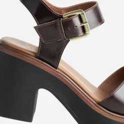 Texto Sandales^Sandale cuir MARRON