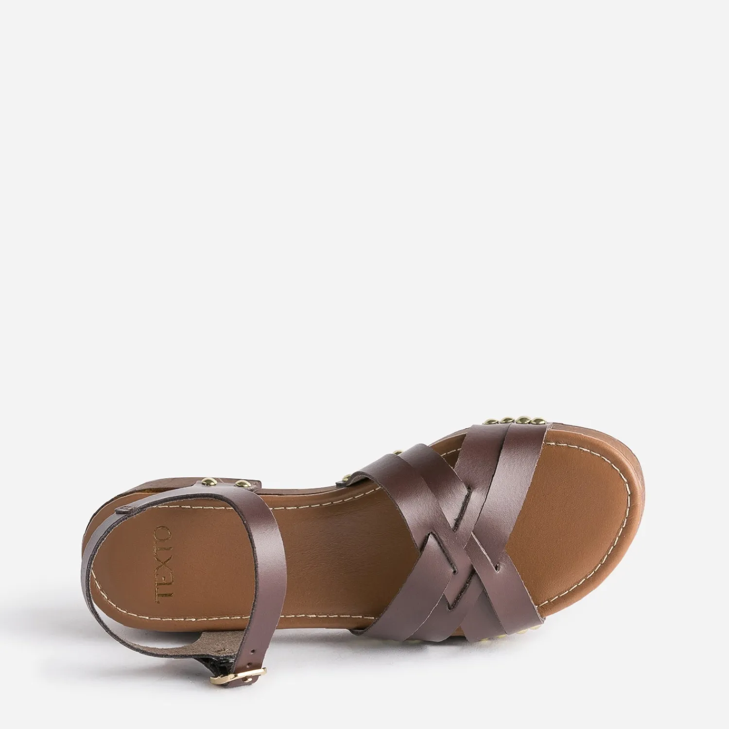 Texto Sandales^Sandale en cuir MARRON