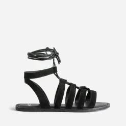 Texto Sandales^Sandale e cuir velours NOIR