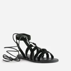 Texto Sandales^Sandale e cuir velours NOIR