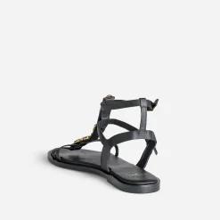 Texto Sandales^Sandale e cuir bride-bijou NOIR