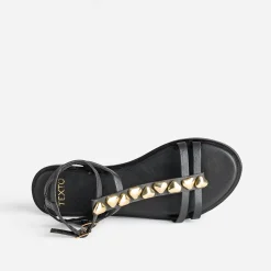 Texto Sandales^Sandale e cuir bride-bijou NOIR