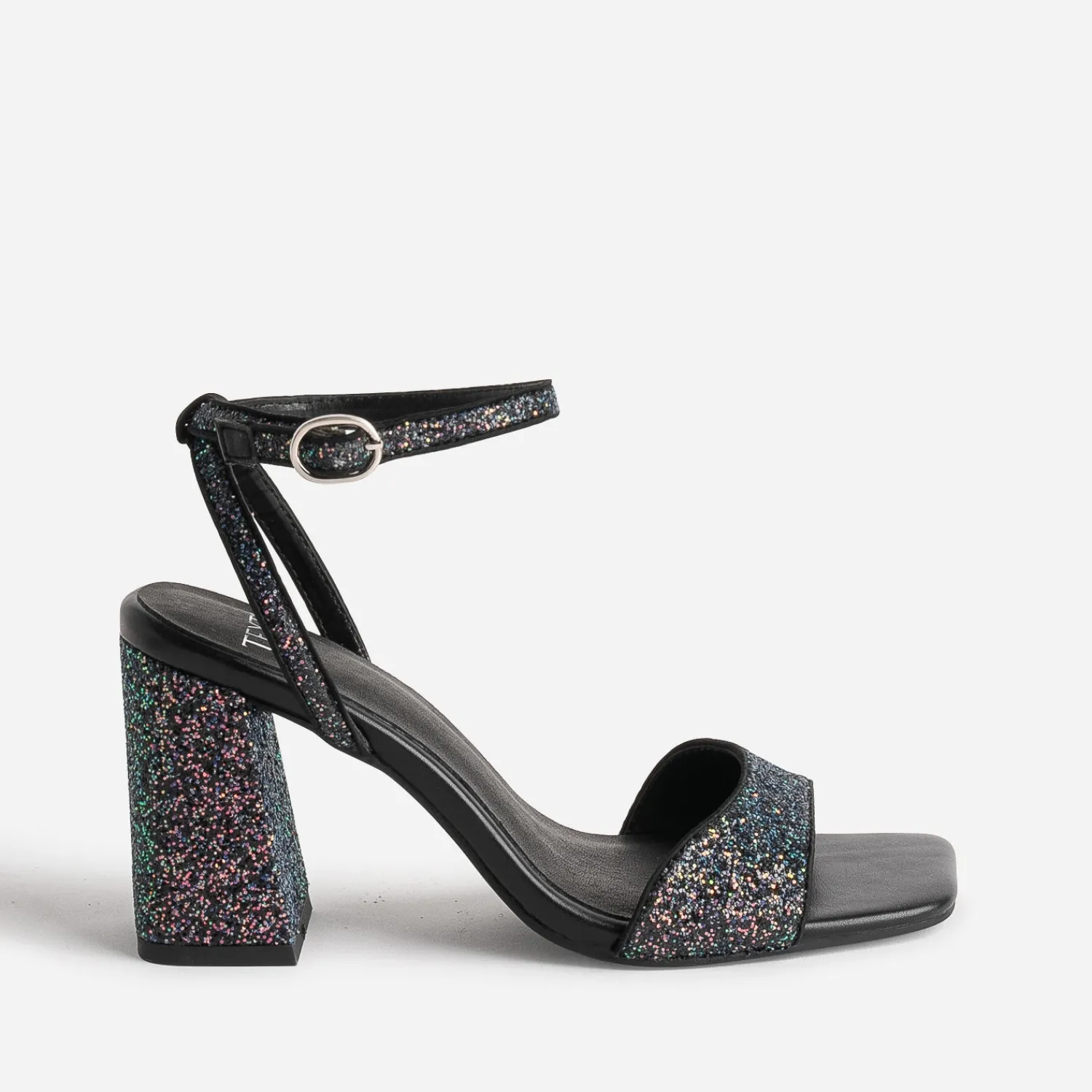 Texto Sandales^Sandale e paillettes iridescentes NOIR
