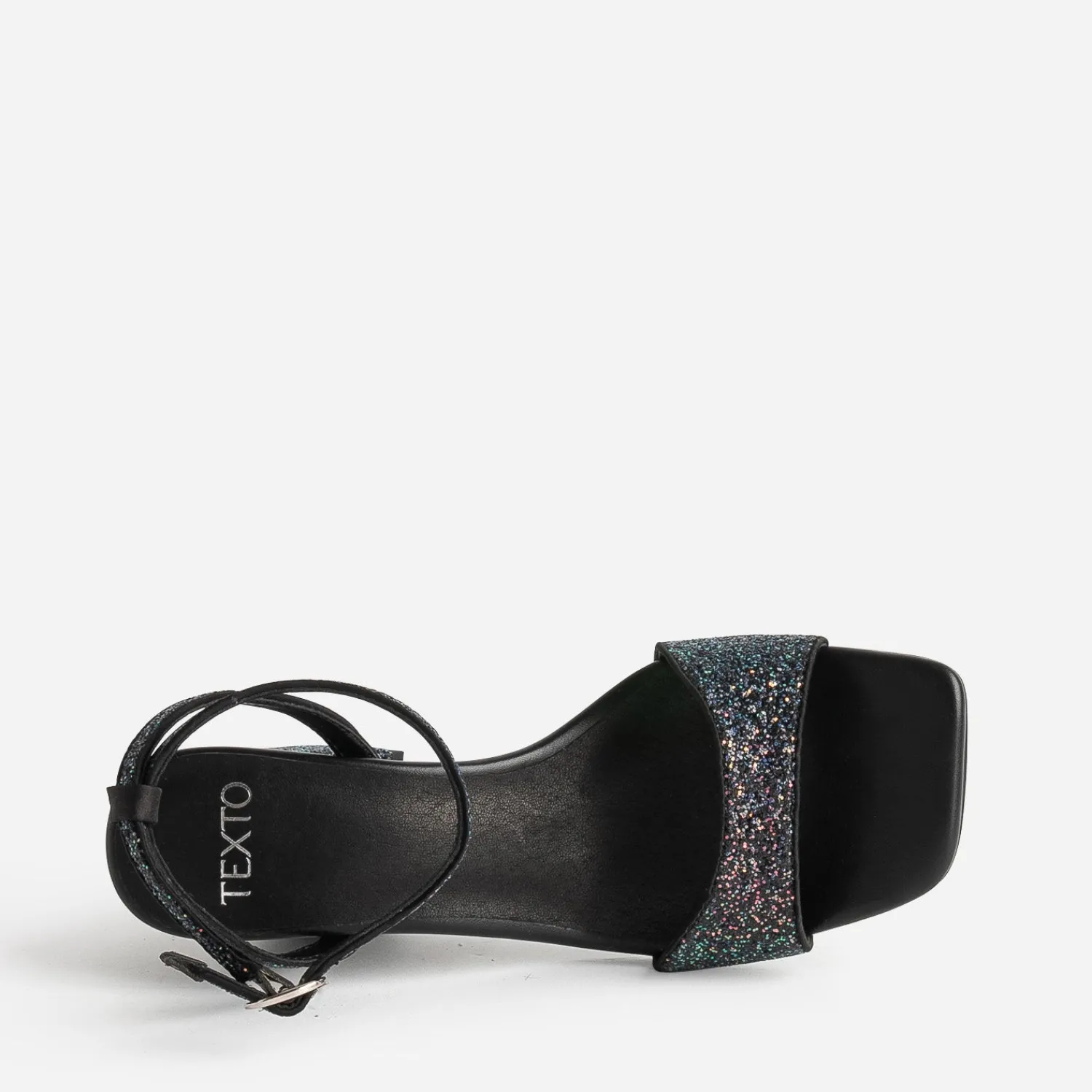 Texto Sandales^Sandale e paillettes iridescentes NOIR