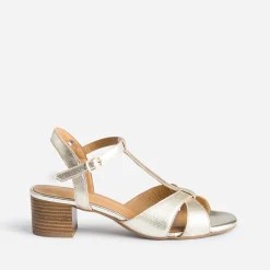 Eram Flex Sandales^Sandale-salomé dée en cuir OR