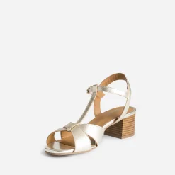 Eram Flex Sandales^Sandale-salomé dée en cuir OR