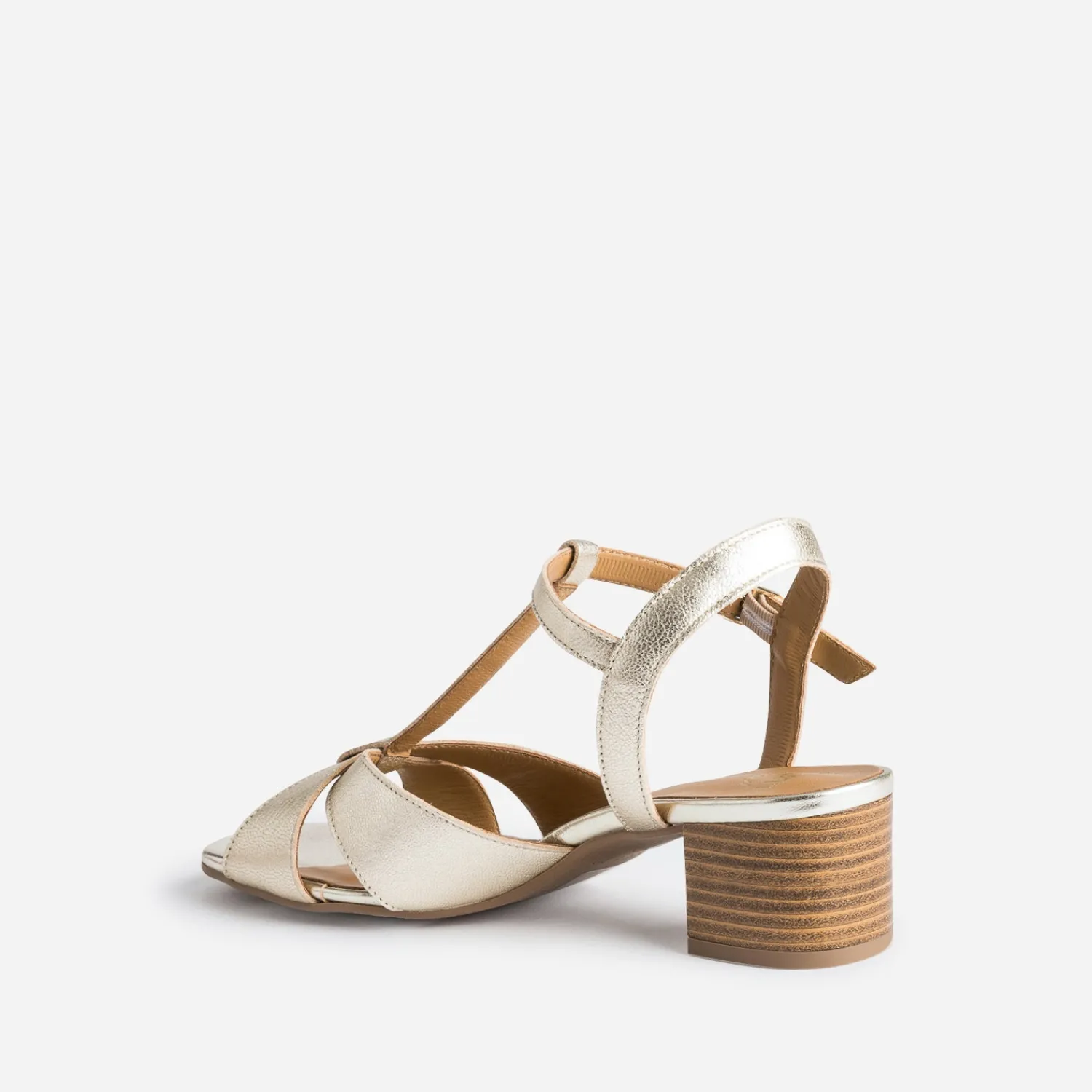 Eram Flex Sandales^Sandale-salomé dée en cuir OR