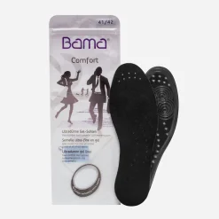 Bama Semelles|Semelles^Semelle homme en gel ultra-fine NOIR