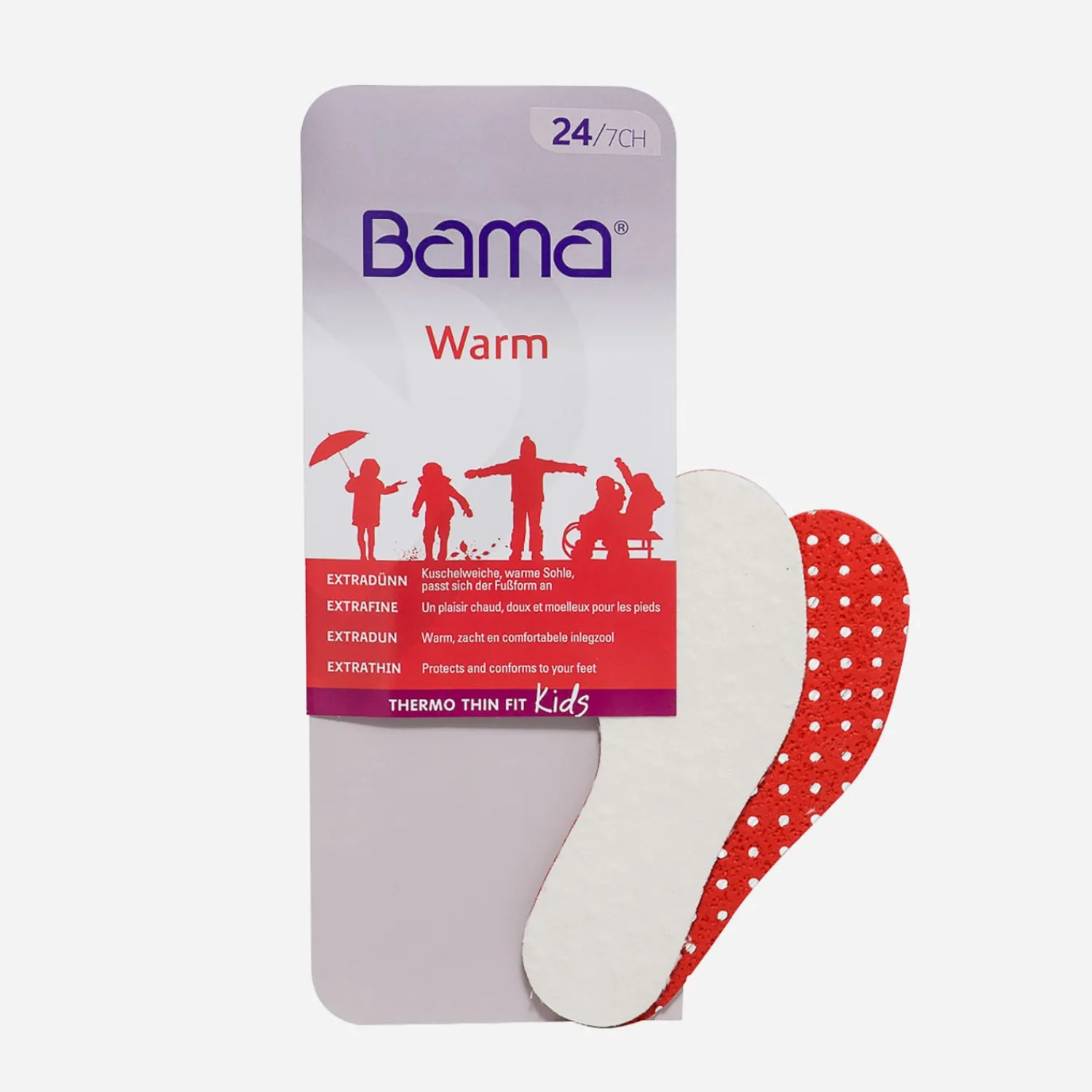 Bama Semelles Enfant|Semelles^Semelle thermo extrafine pour enfant BLANC