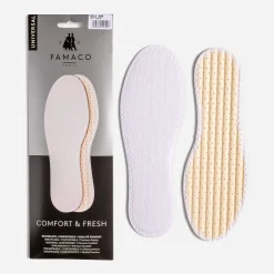 8442 Produits Entretien|Produits Entretien^Semelles FAMACO hes coton lavables BLANC