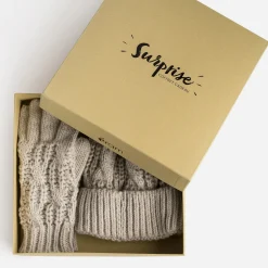 Eram Gants & Parapluie|Chapeaux, Bonnets & Casquettes^Set bonnet et gants s en tricot BEIGE