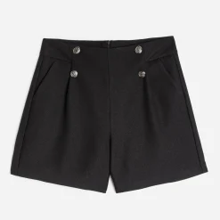Texto Shorts^Short à pont pailleté NOIR