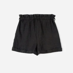 Texto Shorts^Short taille haute NOIR