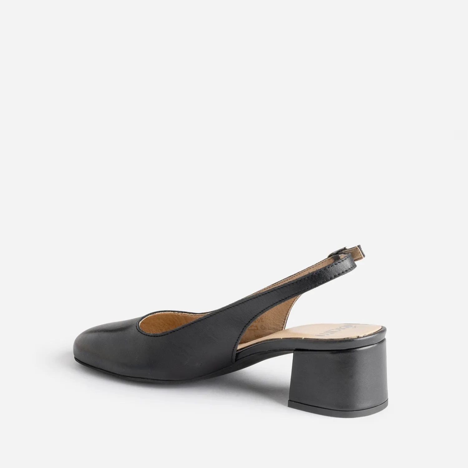 Eram Escarpins^Slingback en cuir NOIR