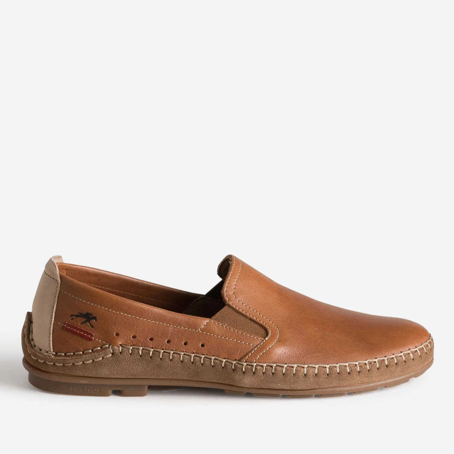 Fluchos Mocassins^Slip-on cuir COGNAC