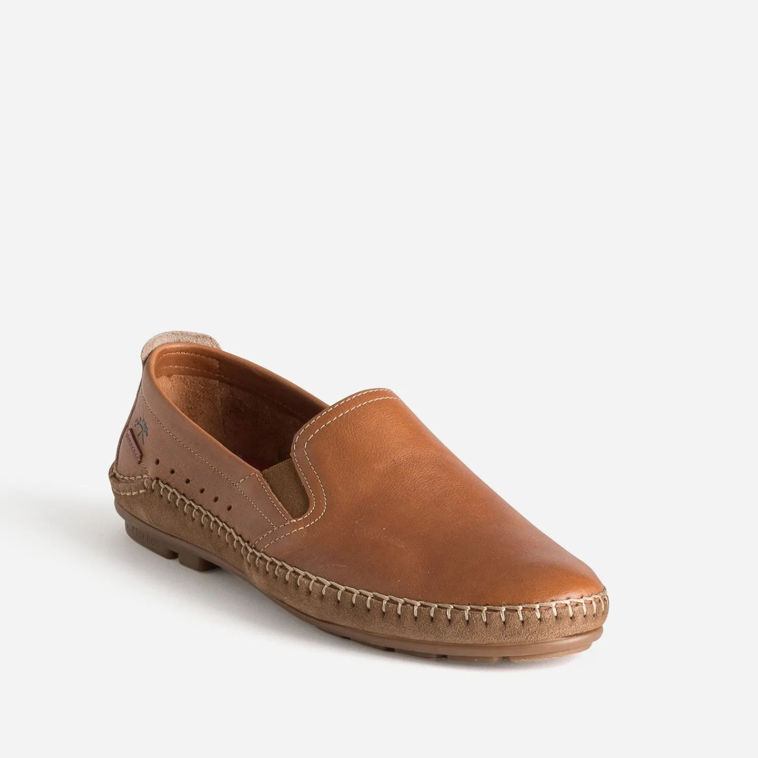Fluchos Mocassins^Slip-on cuir COGNAC