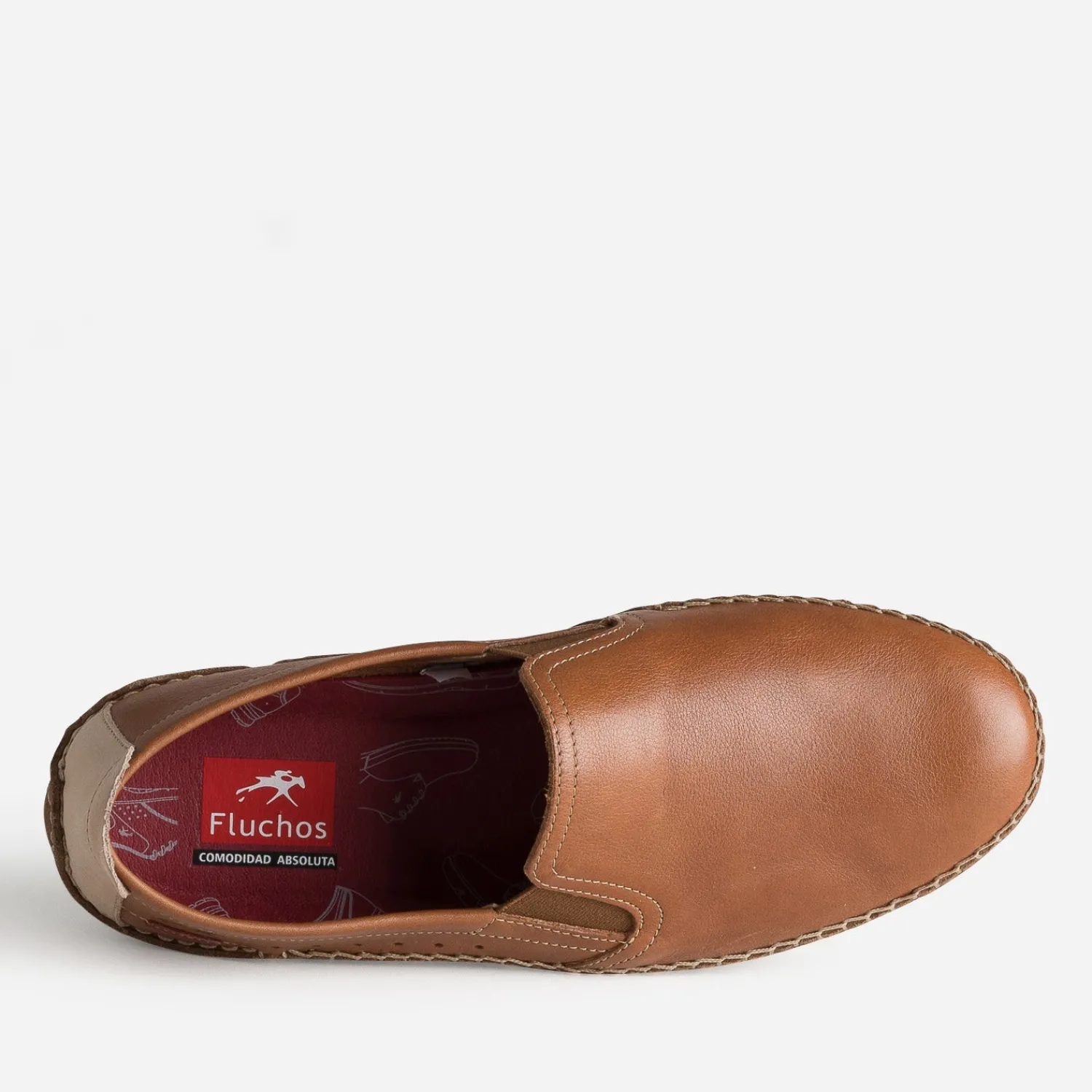 Fluchos Mocassins^Slip-on cuir COGNAC