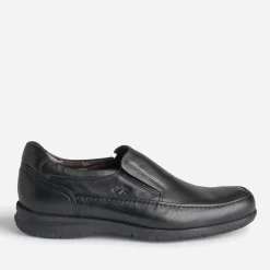 Fluchos Chaussures De Ville^Slip-on confort en cuir NOIR
