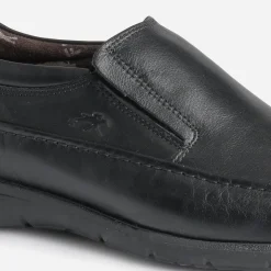 Fluchos Chaussures De Ville^Slip-on confort en cuir NOIR
