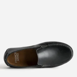 FRANCE ARNO Mocassins^Slip-on cuir NOIR