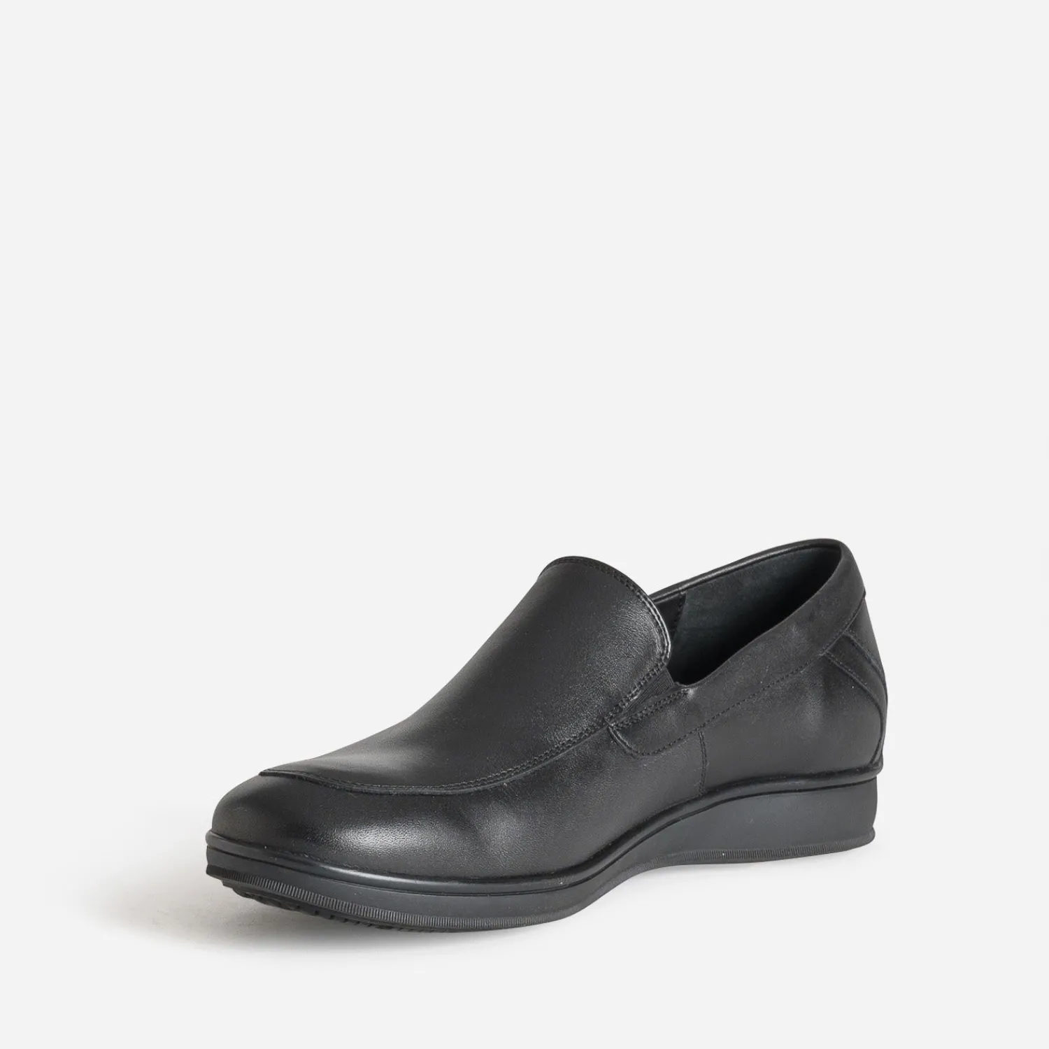 FRANCE ARNO Chaussures De Ville^Slip-on en cuir NOIR