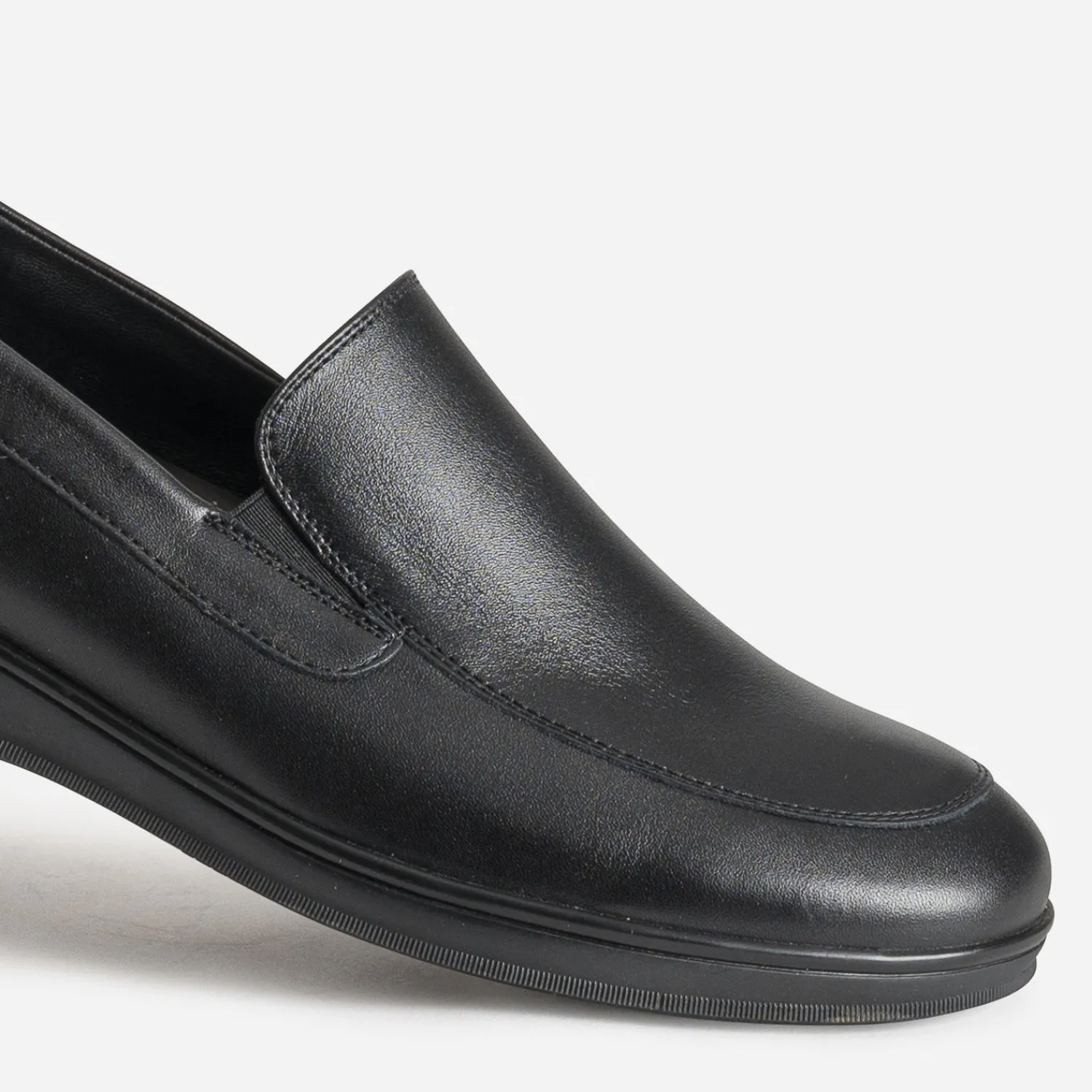 FRANCE ARNO Chaussures De Ville^Slip-on en cuir NOIR