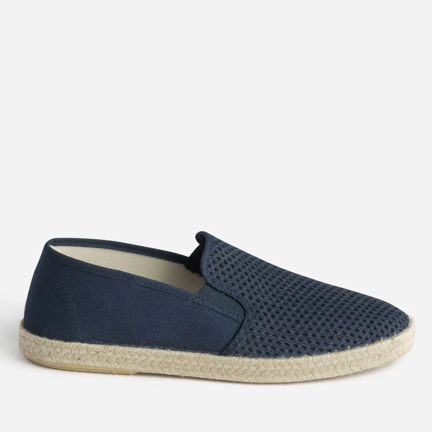 Eram Espadrilles^Slip-on ajouré en toile et mesh MARINE