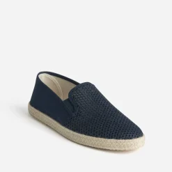 Eram Espadrilles^Slip-on ajouré en toile et mesh MARINE