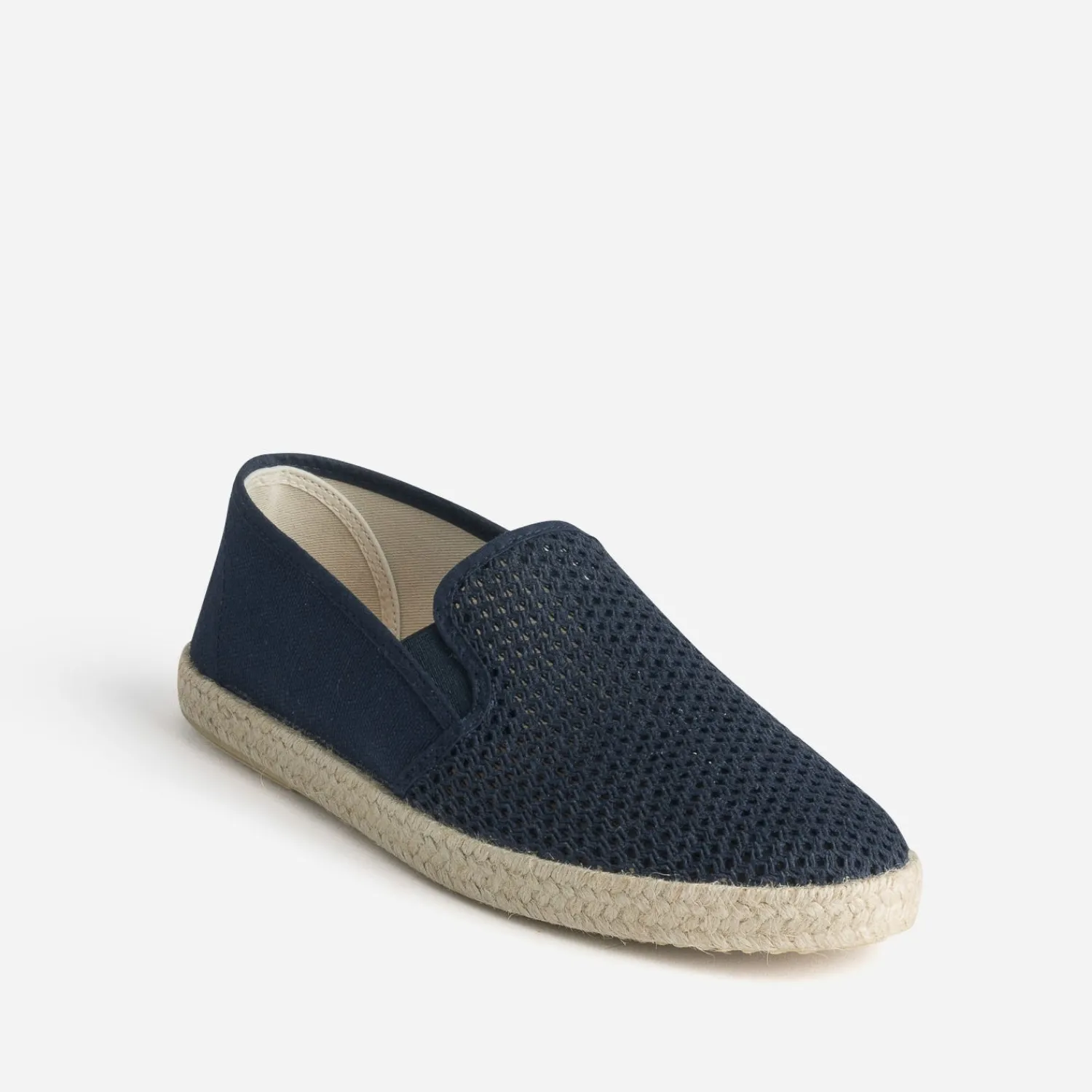 Eram Espadrilles^Slip-on ajouré en toile et mesh MARINE