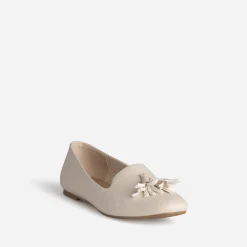 Eram Mocassins/Slippers^Slipper écru cuir ECRU