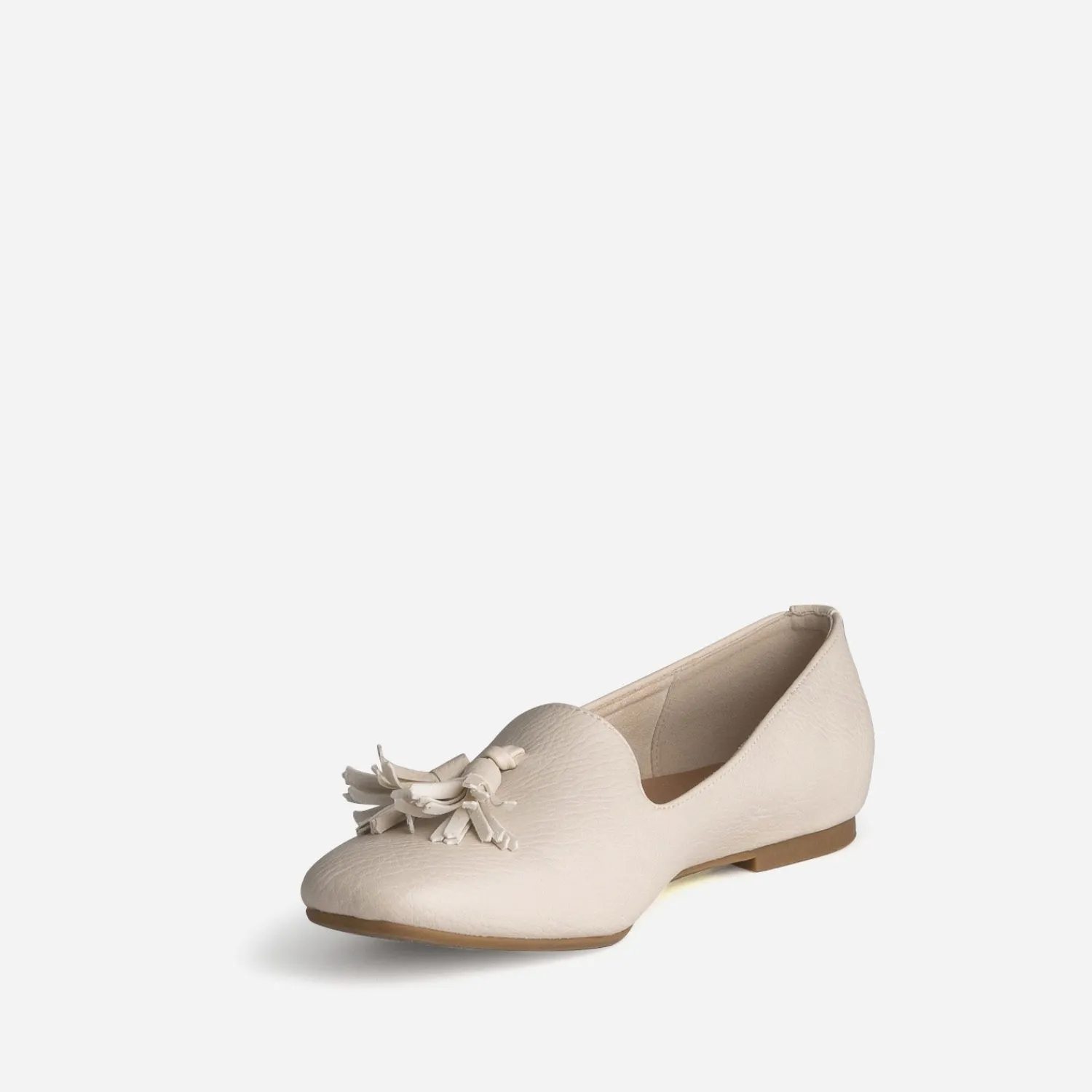 Eram Mocassins/Slippers^Slipper écru cuir ECRU